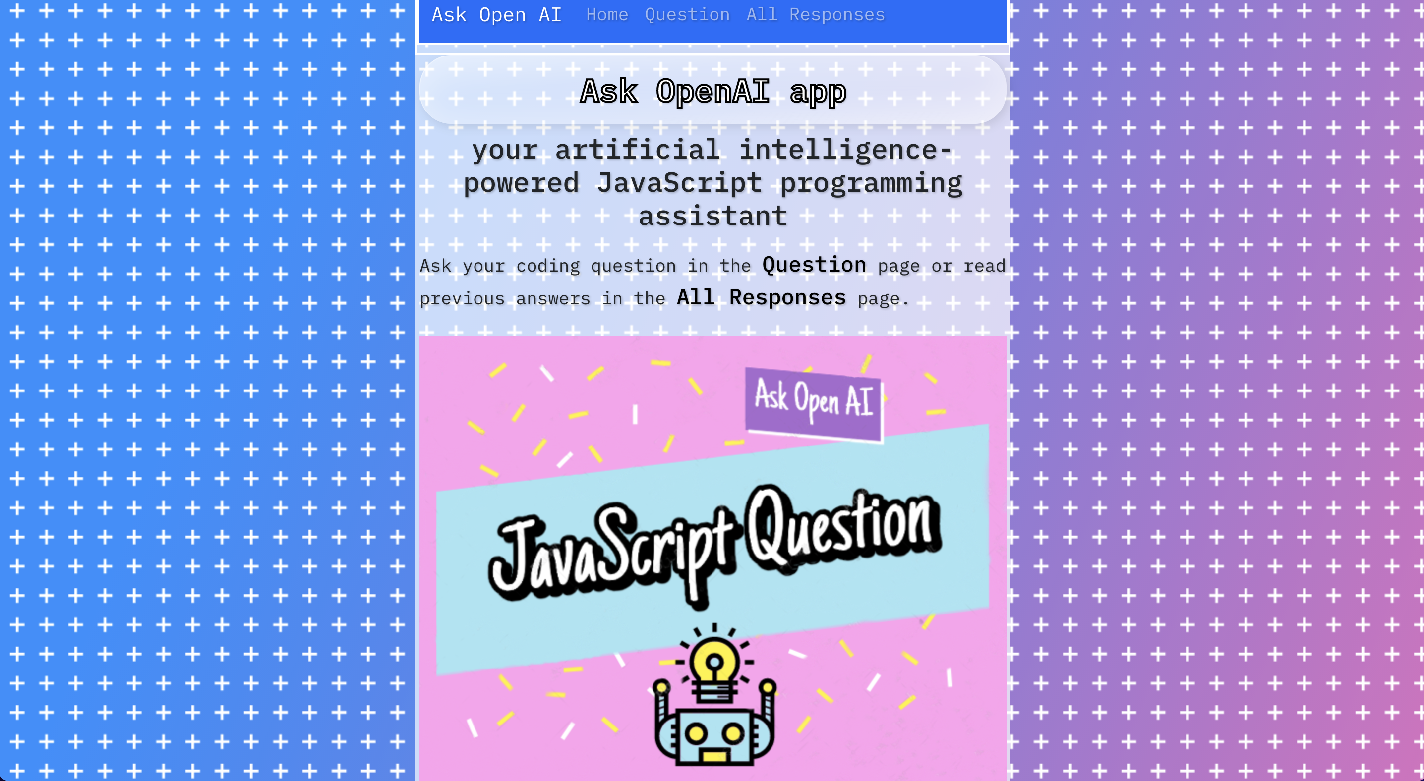 Screenshot of AI Assistant web application